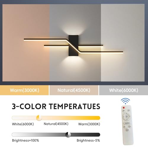 Aplique de pared interior para eliminar sombras en el pasillo con mando 3