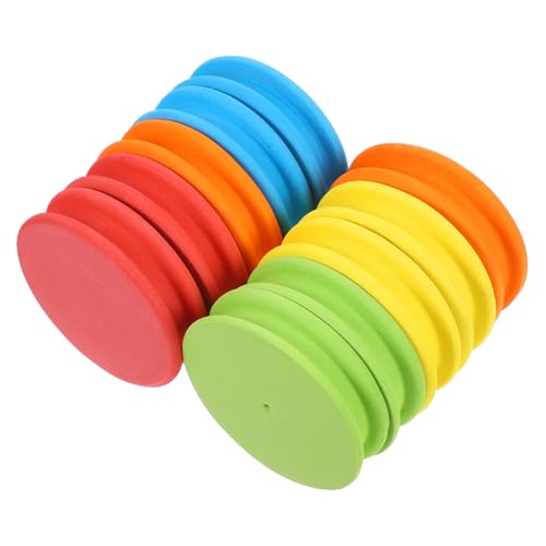 Sosoport 10pcs Eva Foam Fishing Line Winder Large Capacity Spool Holder for Anglers Fishing Line Keeper Colorful Reels Fishing Accessories