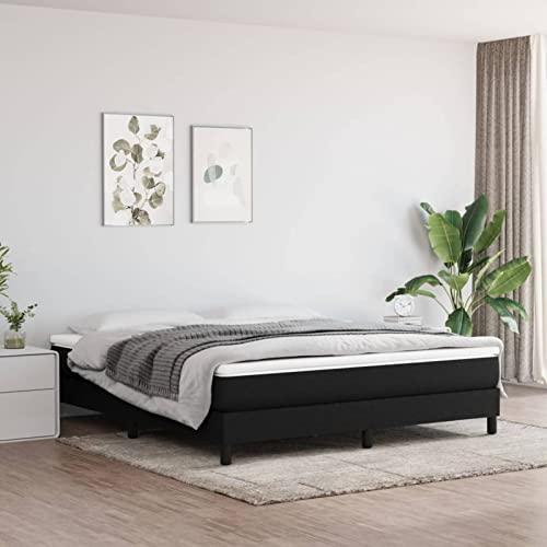 ShGaxin Colchón de muelles ensacados, Colchones para Cama, Tela Negro 160x200x20 cm