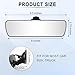 LivTee Anti Glare Rear View Mirror, Universal 9.5' (241mm) Wide Angle Panoramic Convex Rearview Mirror with Strong Suction Cup, Mounts on Windshield to Reduce Blind Spots for Cars SUV Trucks