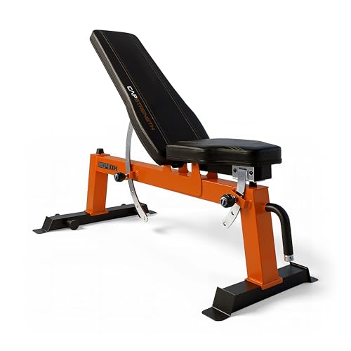CAP Barbell Deluxe Utility Weight Bench, Orange