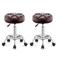 Amazon.co.jp: 丸回転椅子、丸椅子 キャスター付き、360°回転式