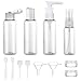 Produktbild TXErfolg 12 Stück Reise Flaschen Set Nachfüllbare Leere Reiseflaschen Reisegrößen Behälter Transparente Kosmetikflascher 100 ml 60 ml für Camping Reisen Zubehör Shampoo Lotion Hand-Waschlotion