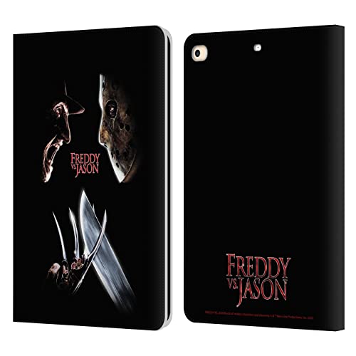 Étui portefeuille Freddy VS Jason pour iPad 9.7 en cuir avec support vidéo intégré