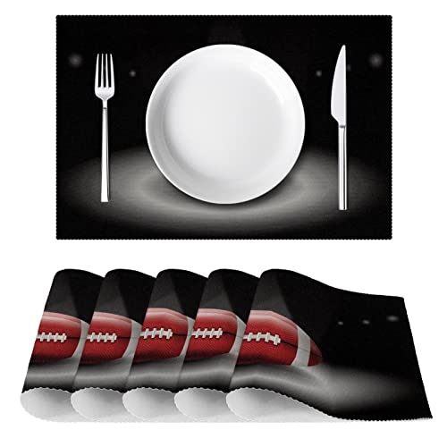 Set de table football protège table chaleur et rayure lot de 6
