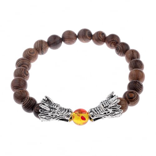 Giwotu Natural Black Lava Stone & White Howlite Buddha...