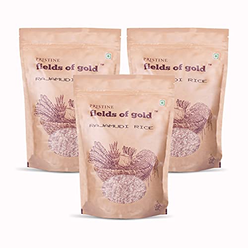 Image of PRISTINE Fields of Gold Rajamudi Rice, 1kg each (Pack of 3)