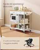 Zoom IMG-2 vasagle isola da cucina mobile Zoom IMG-2 vasagle isola da cucina mobile