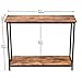 AMOAK Console Table, Sofa Table, Entryway Table, for Entryway, Living Room, 2-tie Shelf, Rustic Brown