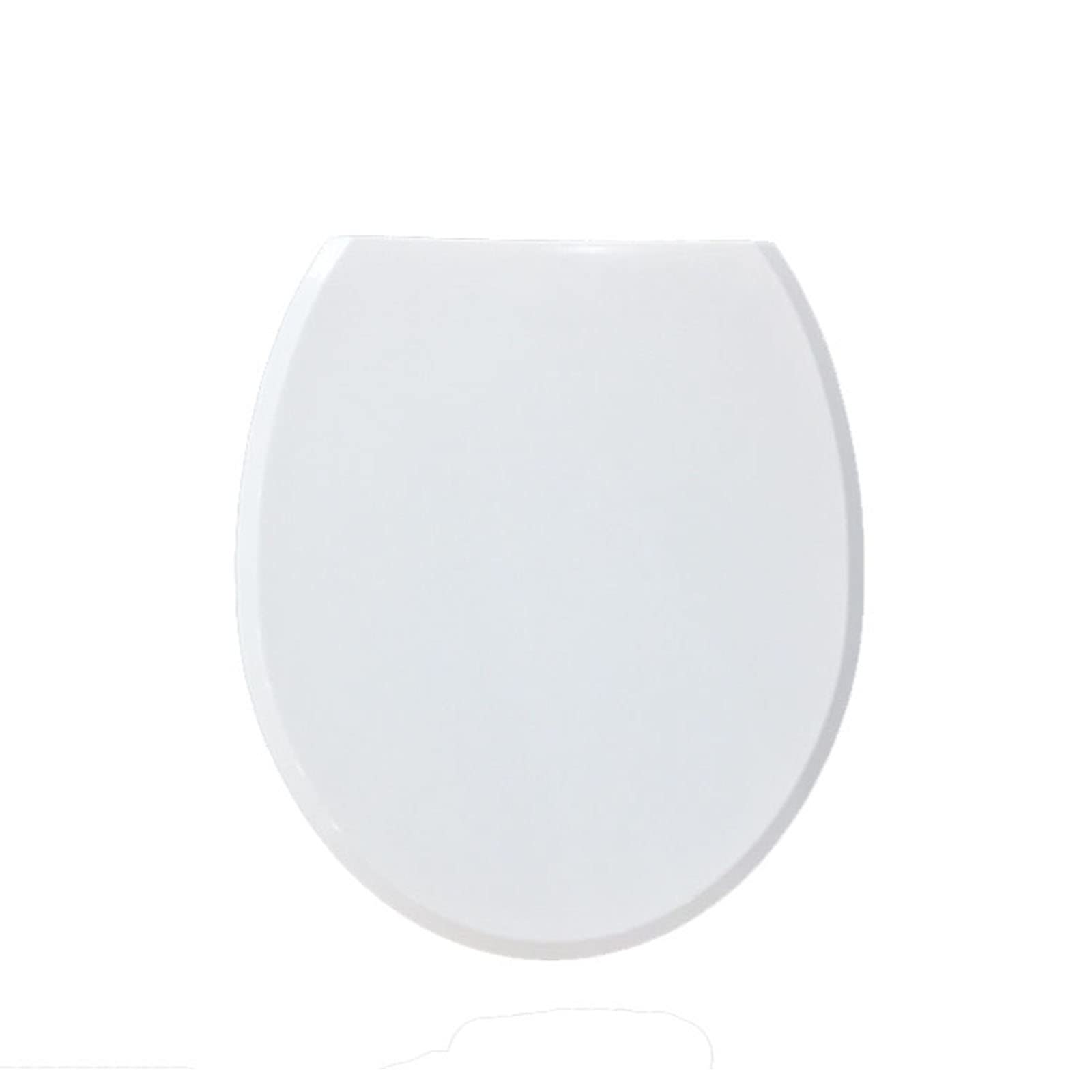 Ldhsjh Onecolor Silent-White Toilet Seat, Non Slip-Resistant Bumpers, Easy Install, Adjustable, Lightweight, Durable, Portable, User-Friendly, Compact, Quiet, Close, Round
