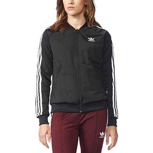 adidas Originals Women's Superstar Track Jacket, Black/White, S
