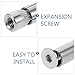 NULYLU 5pcs M6x50mm Multi-use Stainless Steel Expansion Bolts Countersunk Head, Metal Fixing Screws for Home Supply and Industrial Fastening Applications