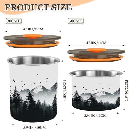 Envase para café hermético ATTX acero inoxidable 500 ml miniatura 2