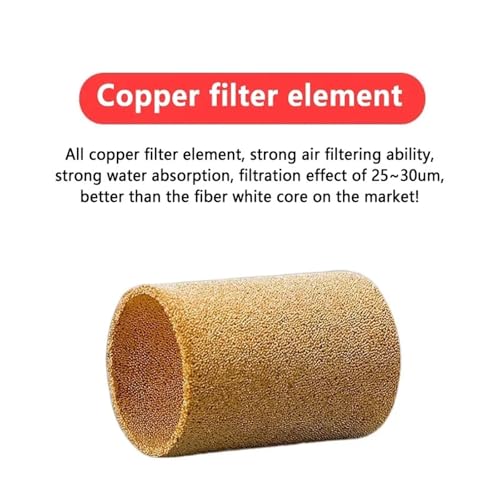 Filtro de aire AF2000 con separador de agua y aceite para compresor neumático de latón 4
