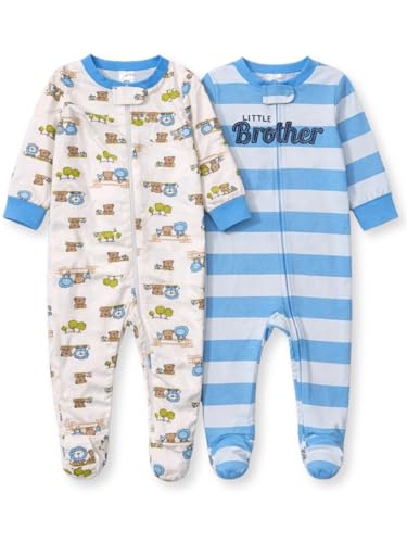 Image of TuddyBuddy 100% Cotton Multi Color Zipper Romper Sleepsuit /Romper /Jumpsuit for Baby Boy & Baby Girl