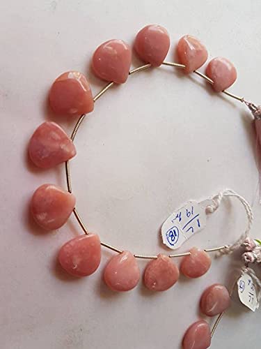 Opaline rose facettée en forme de cœur LKBEADS pour création de bijoux DIY