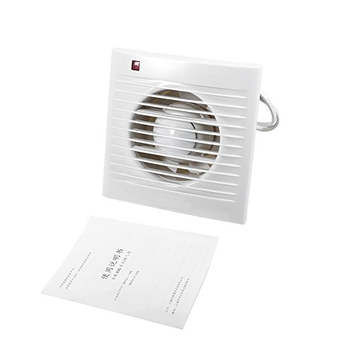 Haofy Ventilador Extractor con Temporizador y Silenciosa para Baño, Cocina, Montado en la Pared (4 inch)