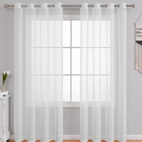 Cenefa blanca de poliéster para ventana y separación de ambientes de hogar 6