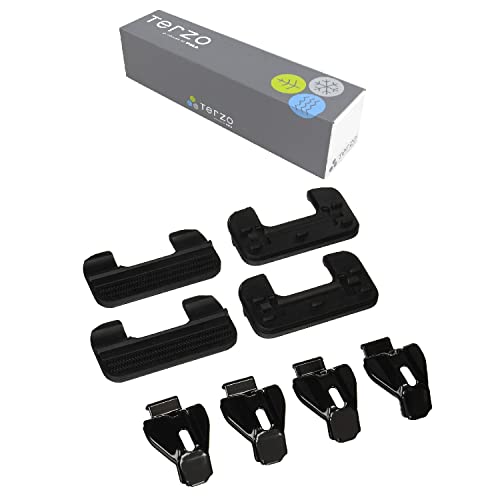 Terzo テルッツォ ルーフキャリア ベースキャリア ホルダー 4個入 ブラック EH155