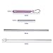Flyby Portable Reusable Drinking Straws | Collapsible & Foldable Telescopic Stainless Steel Metal Straw Dispenser | Final Aluminum Case, Long Cleaning Brush, Silicone Tip | Purple | 1-Pack