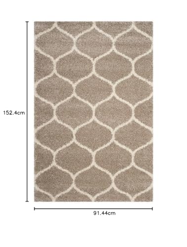 Image of Shaggy Carpet for Living Room Bedroom 2X6 FEET Fluffy Plush Area Rug, Thick Fur Floor Carpet Modern Cozy Rug for Home Decor, Kids Room Bedside Hall, Durable Comfortable Shaggy Rug (Ivory;Beige)