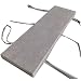 Yzzlh - Cuscino per panchina per interni e esterni, 2 3 4 posti, con cerniera, morbido cuscino per dondolo da giardino, antiscivolo, lavabile e rimovibile, 30 x 40 x 3 cm, colore: grigio