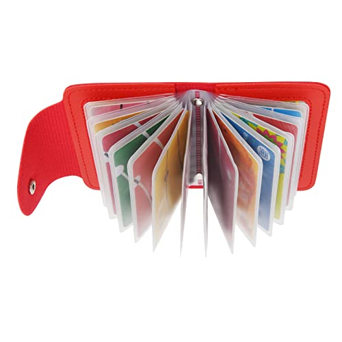 GERIINEER Credit Card Holder Leather Wallet for Women and Men Bank Card Case Wallet ID Card Organiser Business Card Case