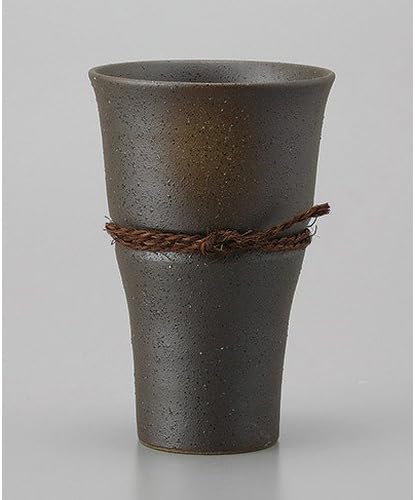 Shochu Cup Udii Hot Water Split Cup (Medium) [3.5 x 5.3 inches (8.8 x 13.4 cm), 11.8 fl oz (350 cc), Earth, Restaurant, Ryokan,