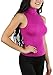ToBeInStyle Women's Turtleneck Fullback Sleeveless Tank Top - One Size - Pink