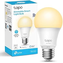 Bombillas Inteligentes En Leroy Merlin TP-Link tapo L510E - Bombilla LED Inteligente, Bombilla WiFi sin necesidad de Hub, Blanco Cálido 2700K, Regulable,E27, 8.7W/ 806lm, Compatible Alexa, Echo y Google Home