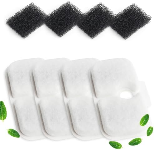 12 Verpakkingen Filter Drinkfontein Kat compatibel met PETLIBRO ultralicht 2,1L Capsule Drinkfontein voor Katten - Omvatten 12 Lifegoods Drinkfontein Filters & 12 Filter Sponzen Kattenfontein
