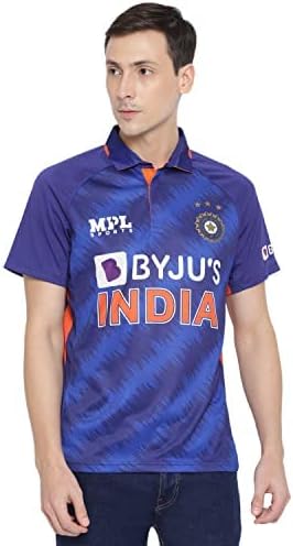 Official Team India Fan Jersey- Men, Navy (XX-Large)