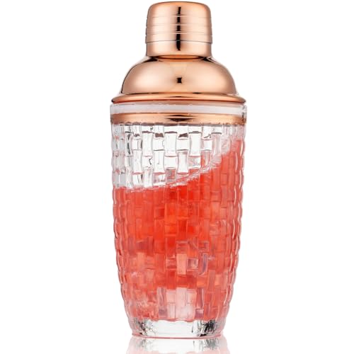 Gbuxska Glass Cocktail Shaker Set - Drink Shakers Cocktail and Cocktail Shakers, Glass Shaker Bottle...