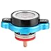 Car Radiator Cover, Thermostatic Radiator Cover Universal Thermostatic Radiator Water Cover Leakproof With Temperature Gauge (Big head 1.1bar)