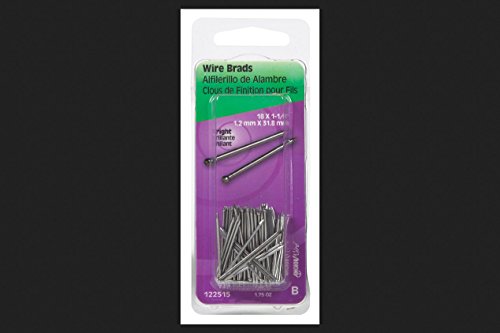 Hillman 18 Ga. x 1-1/4 in. L Bright Steel Brad Nails 1 pk 1.75 oz.