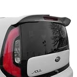 Trunk Spoiler Compatible with 2014-2019 Kia Soul All Factory Style Flush Mount Painted Color UD Clear White
