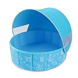 Design pliable et portable : la piscine pliable Qmioti se replie facilement à plat pour un rangement et un transport compacts, ce qui la rend parfaite pour les voyages à la plage, les jeux dans le jardin ou les aventures en plein air