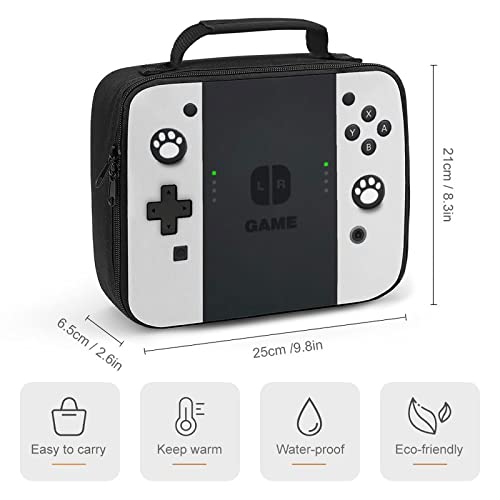 Insulated Lunch Box For Boys Girls, Game Lunch Bag For Work Office Travel Picnic Hiking Beach, Waterproof Leakproof Portable Fits Most Lunch Bento Boxes #TOP1