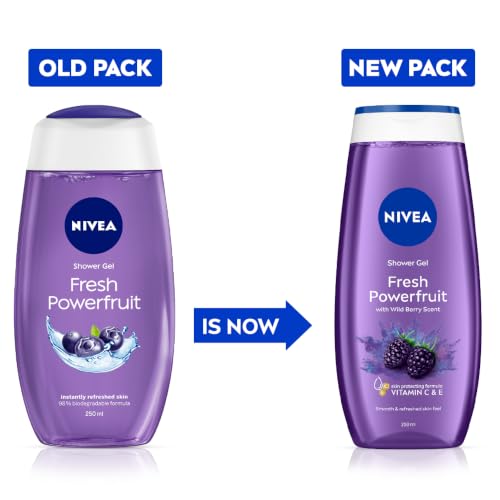 NIVEA Fresh Power Fruit 250ml Body Wash - Image 3