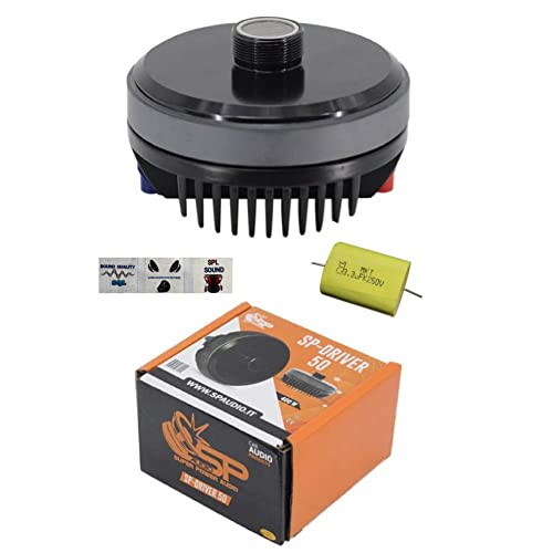 SP Audio SP Driver 50 SPDRIVER50 Driver a compressione 400 Watt rms 800 Watt Max filettatura 3,44 cm per padiglioni 4 ohm sensibilità 112 DB, 1 pezzo