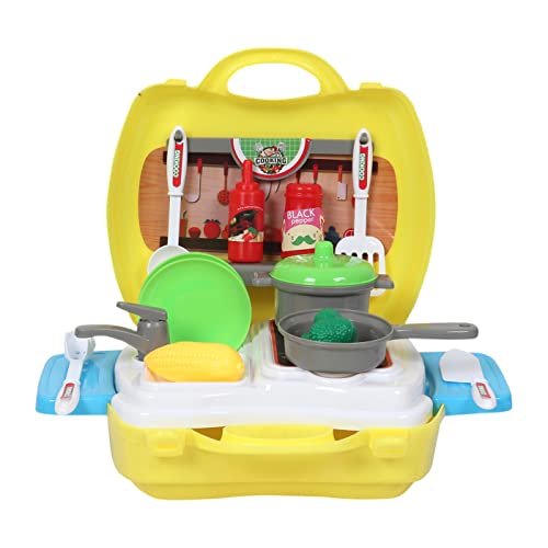 ✅ 10 Best Playsets for Older Kids 8 VGRASSP Roleplay Suitcase Playset for Girls and Kids - Multiple Pretend Play Accessories Suitcase (Kitchen Suitcase)