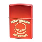 [ZIPPO] ジッポー ライター ハーレーダビッドソン スカル マットレッド 48603 [並行輸入品]