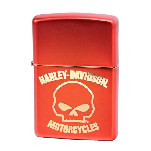 ZIPPO ジッポー ライター ハーレーダビッドソン スカル マットレッド 48603 [並行輸入品]