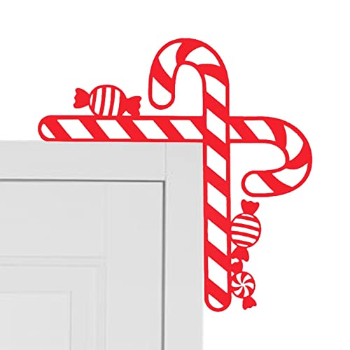 ereqeip marco puerta Navidad, decoración reno Papá Noel, escultura madera, marco Papá Noel, marco puerta reno Navidad, adorno marco madera, decoración