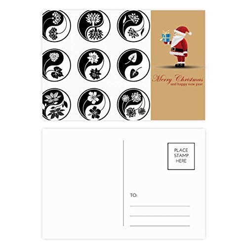 Cartes postales Bouddhisme Yin-yang Père Noël lot de 20 correspondance zen fêtes