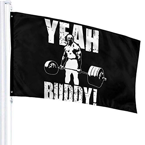 Psdjki yeah buddy - ronnie coleman - 62 flag banner 3x5 feet