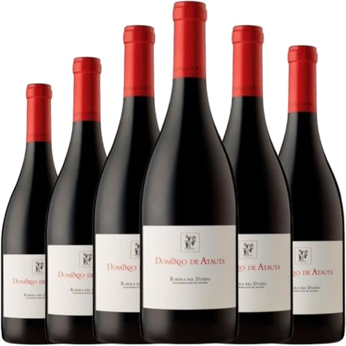 Dominio de Atauta Vino Tinto con Crianza elaborado con Tempranillo, expresivo y elegante, ideal para maridar con carnes, guisos y quesos curados| 6 botellas
