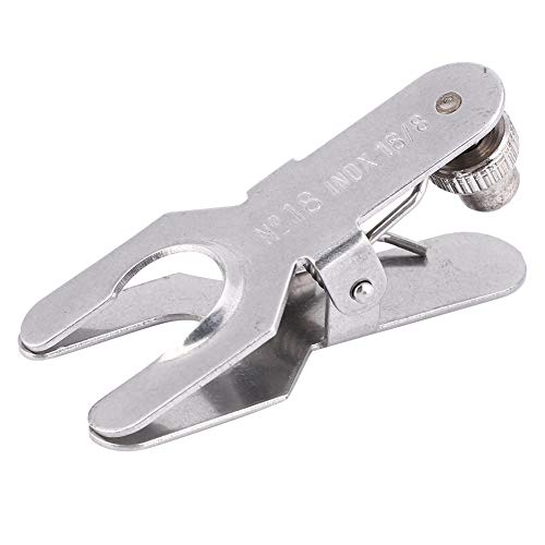 Lybunair Stainless Steel Lab Clamp Pinch Clip Glass Ball Holder Laboratory Tools (18#)