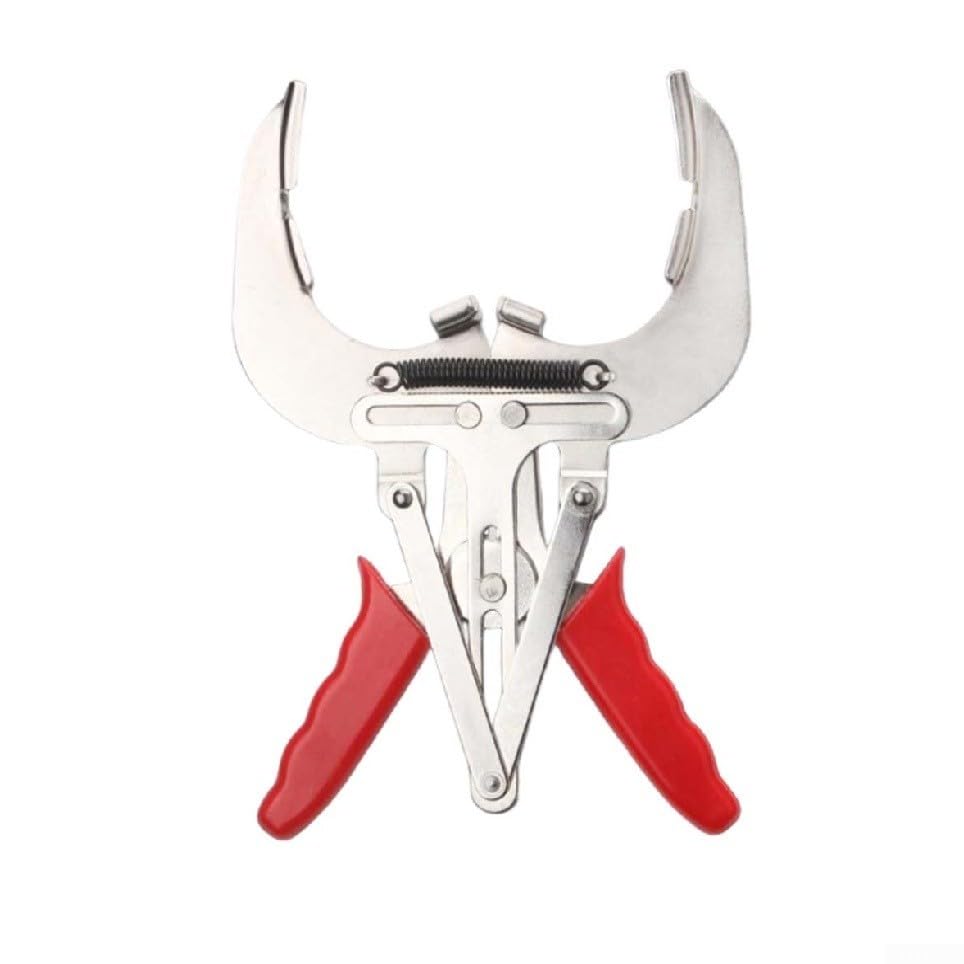 Piston Ring Pliers With Steel Body And Ergonomic Handle, Featuring Recoil Spring Mechanism For Smooth Operation During Auto Repair Tasks(Medium)