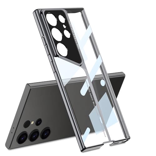 Coque galvanisée compatible avec Samsung Galaxy S24 Ultra finition premium transparente chic